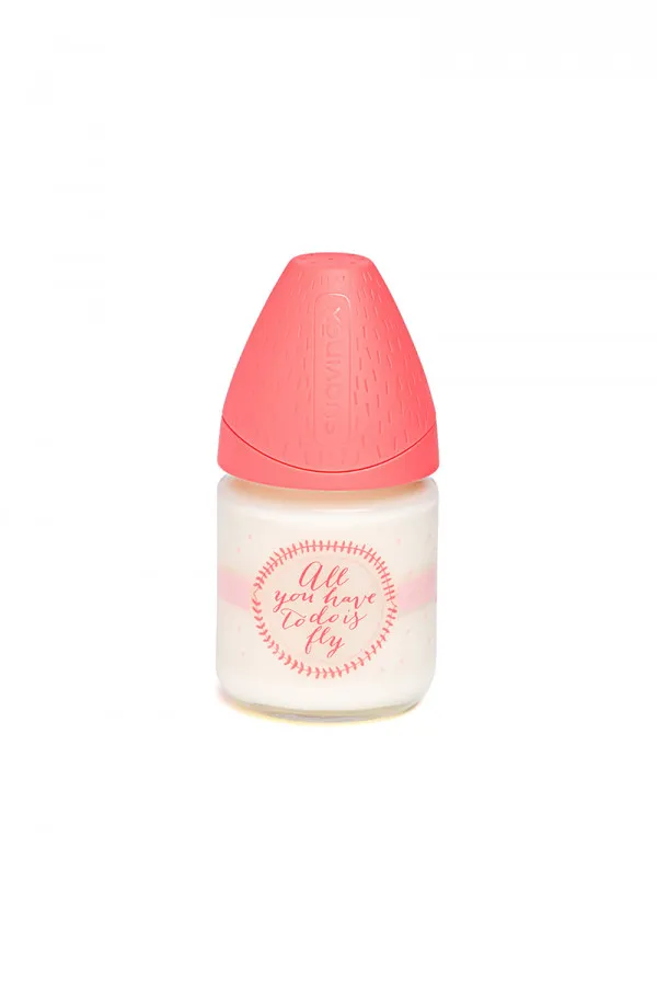 FLASICA STAKLENA 120ML 3P S TAMNO ROZE (3800682) 