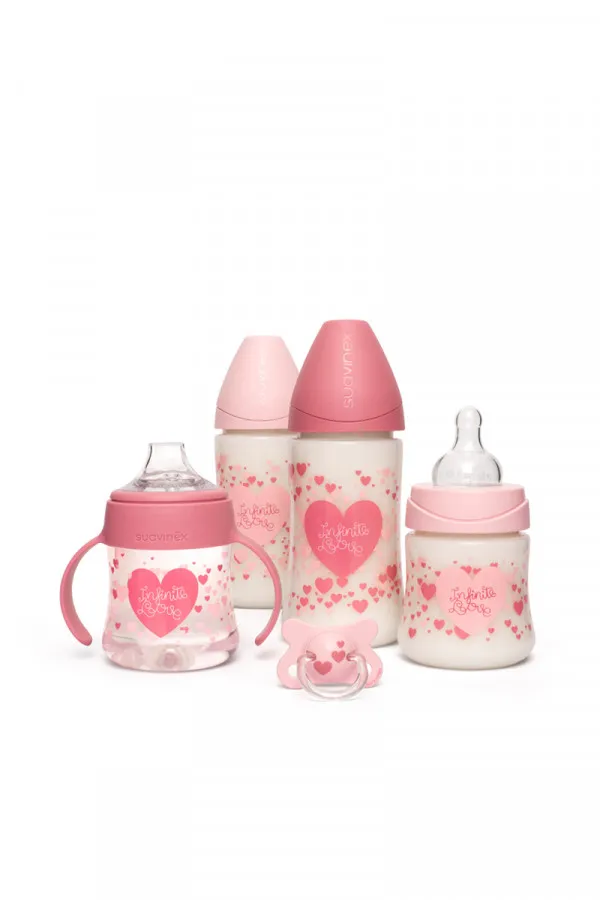 SET FLASICA 270ML (A2) + FLASICA 150ML + FLASICA SA SILIKONSKIM PISKOM + VARALICA -2/4M ROZE (3306356) 